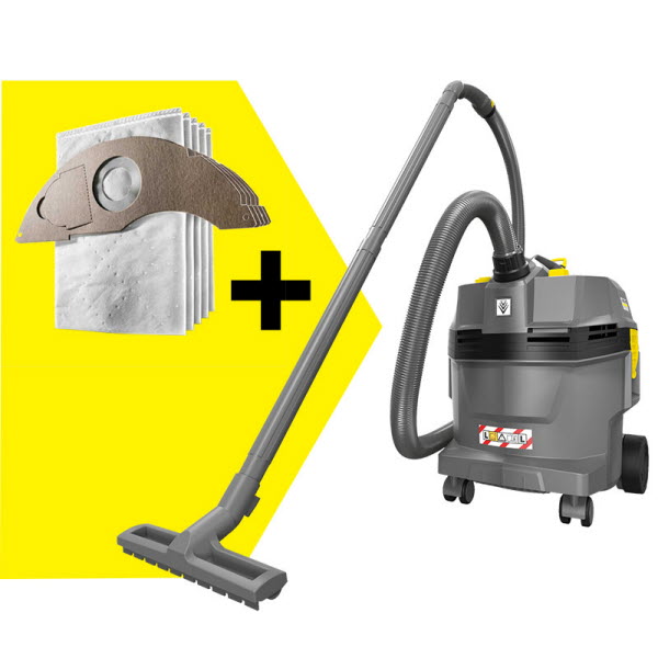 MisterVac 5x stofzuigerzakken compatibel met Kärcher NT22/1 Ap,(TE), L, 2.889-217.0
